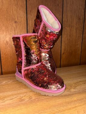 Sequin Pink Sparkle UGG Boots